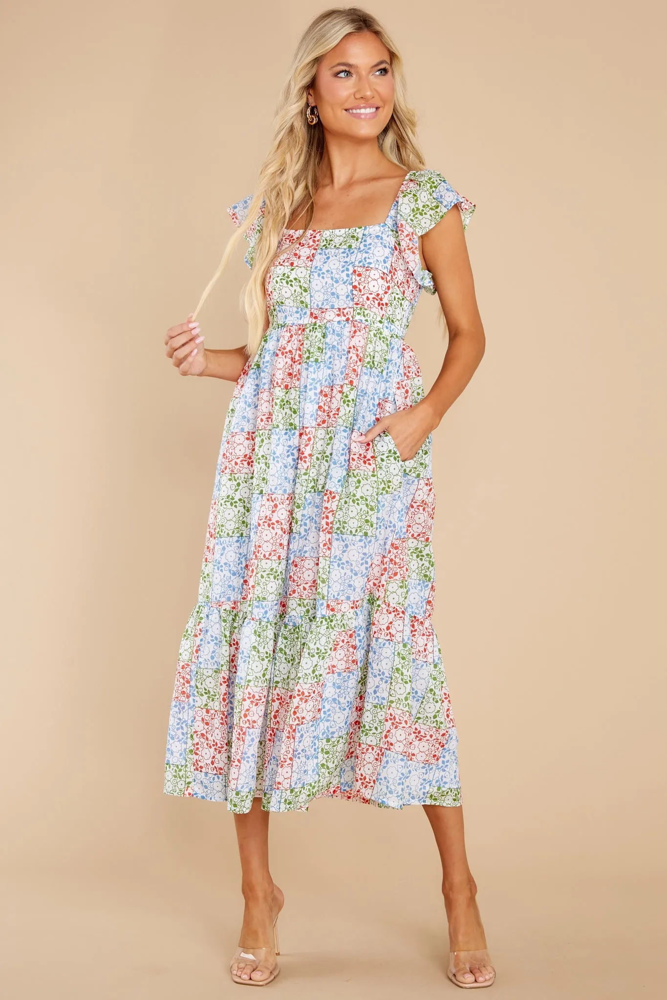 Brooke Ditsy Patchwork Dress