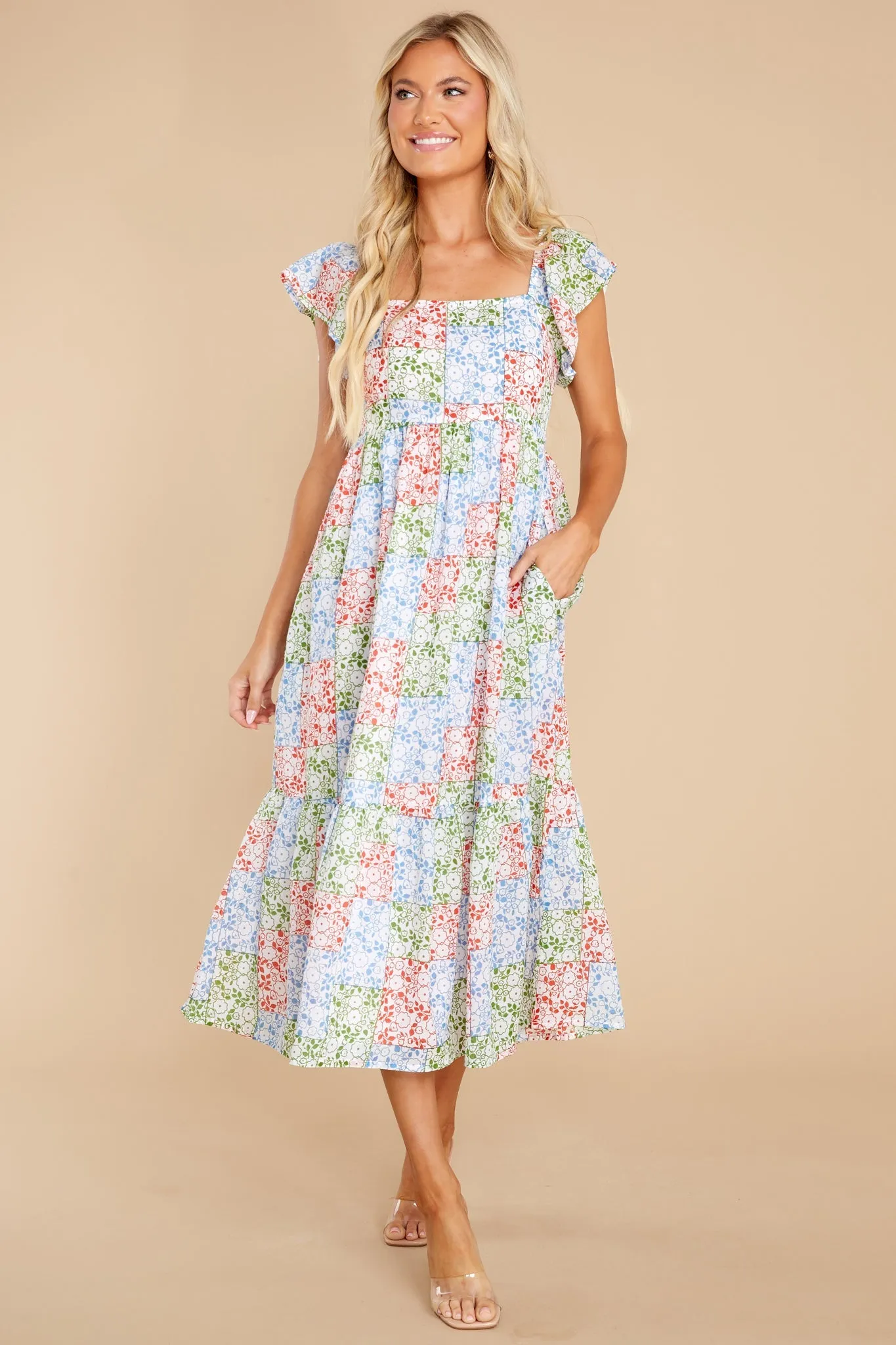 Brooke Ditsy Patchwork Dress