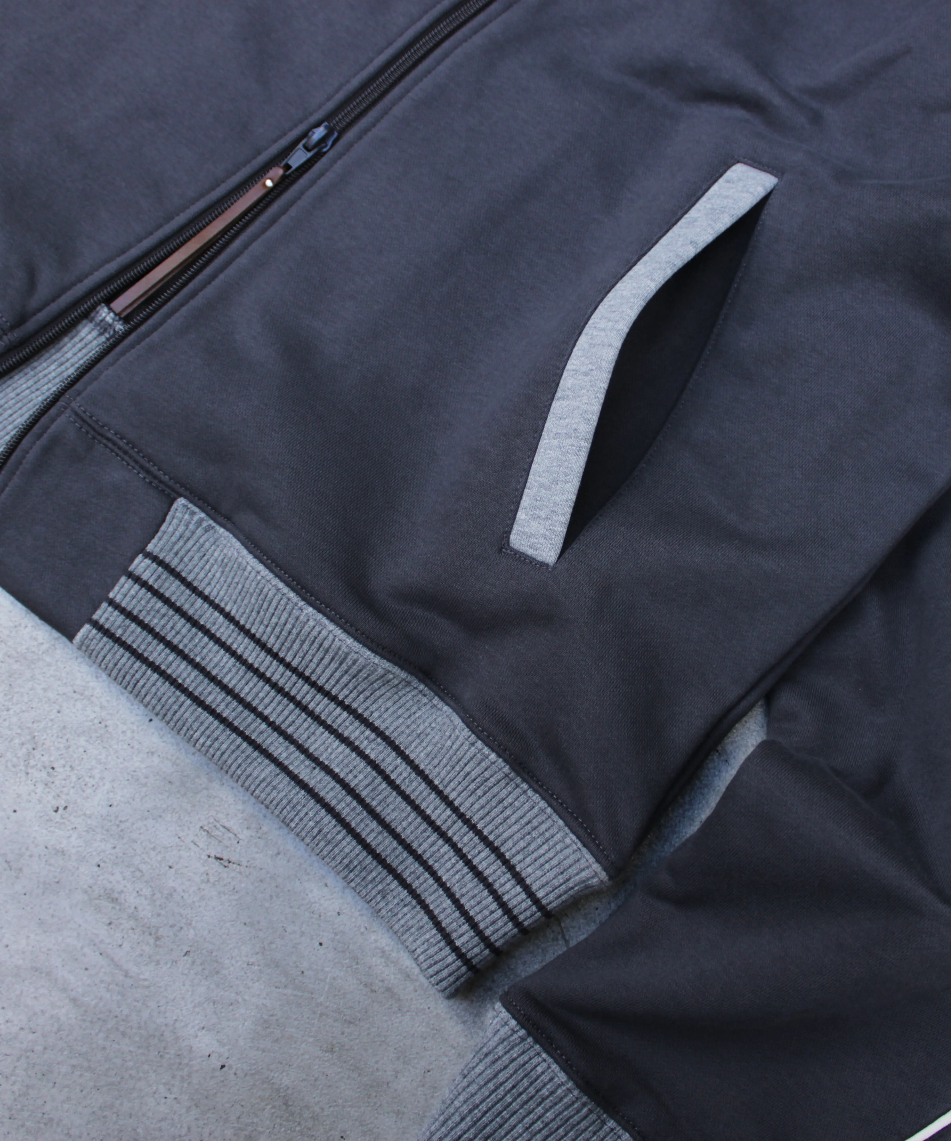flower embroidery line track jacket