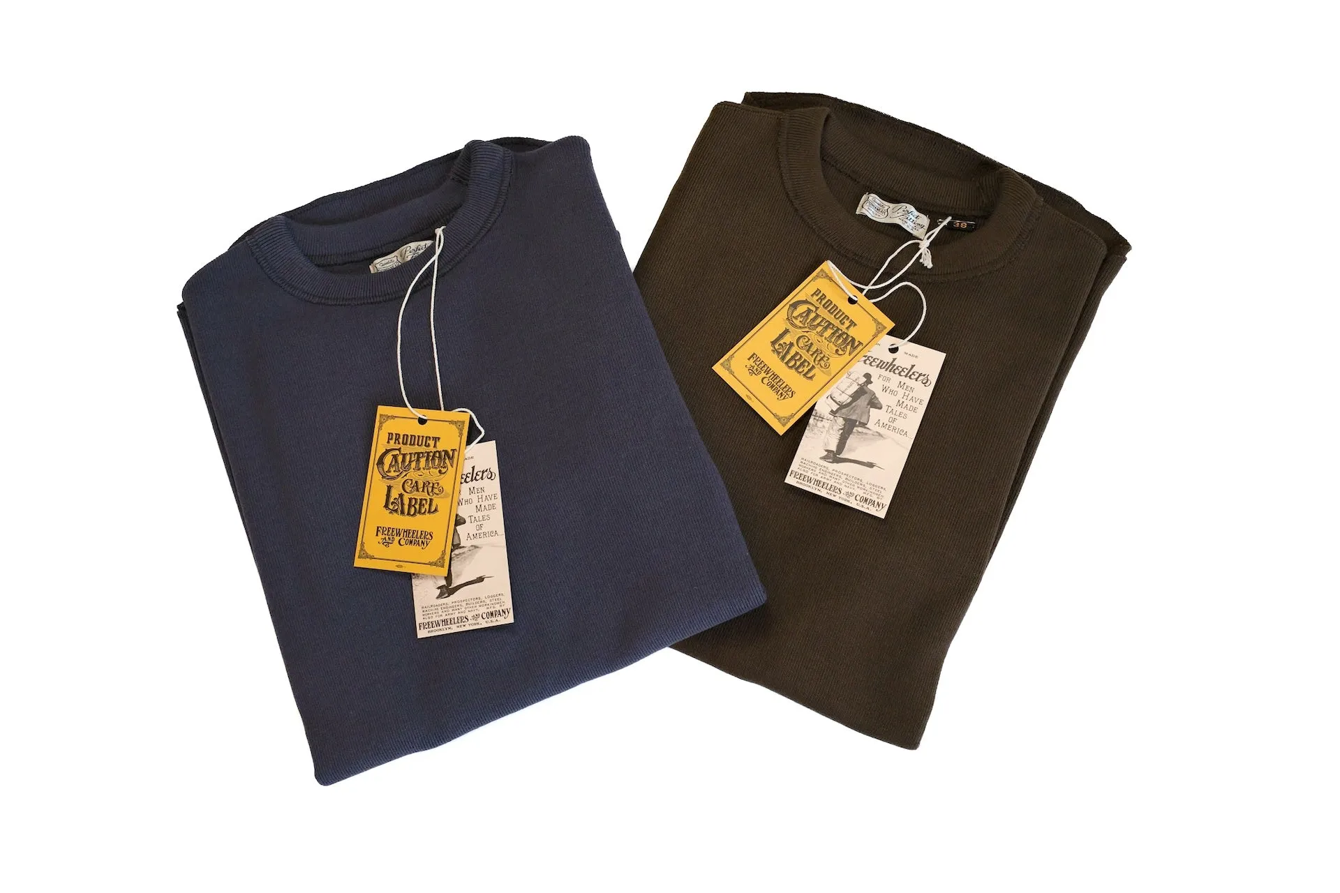 Freewheelers "Crew Neck Type" L/S Underwear (Dark Olive)