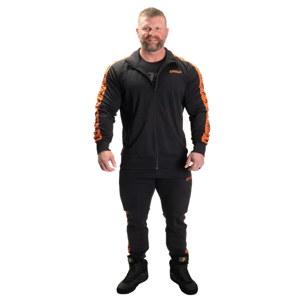 GASP TRACK SUIT JACKET (Black/Flame) - ملابس رياضية
