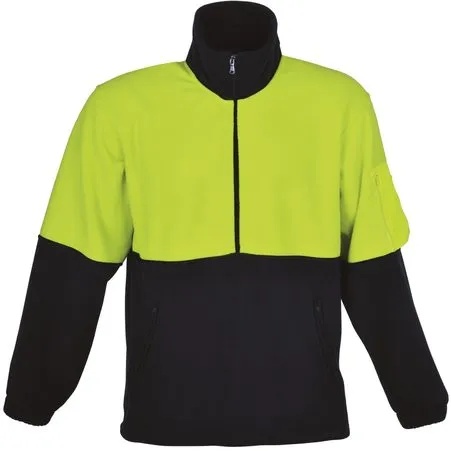 Hi Vis Polar Fleece Jacket Half Zip SJ1240