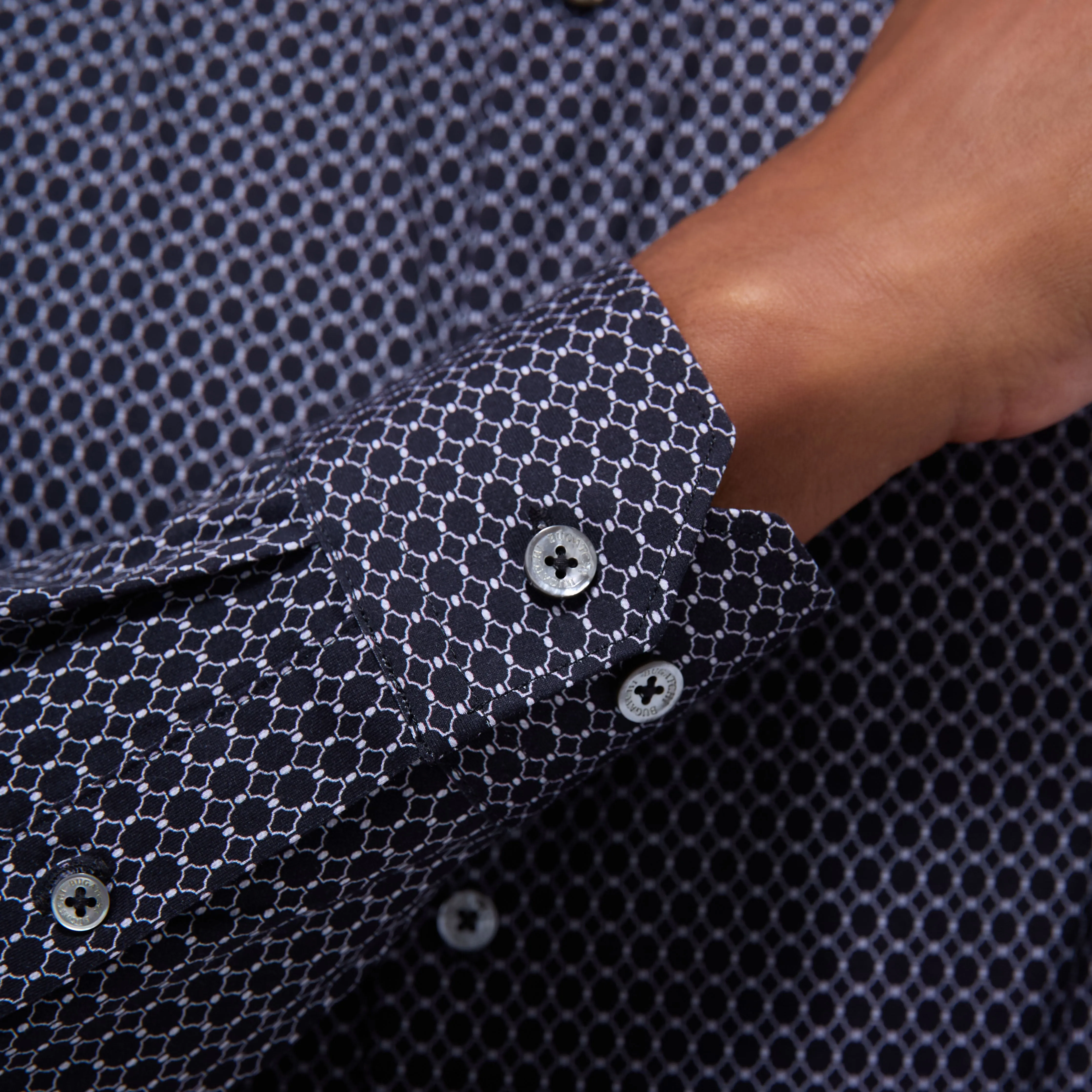 James Geometric Hexagon OoohCotton Shirt