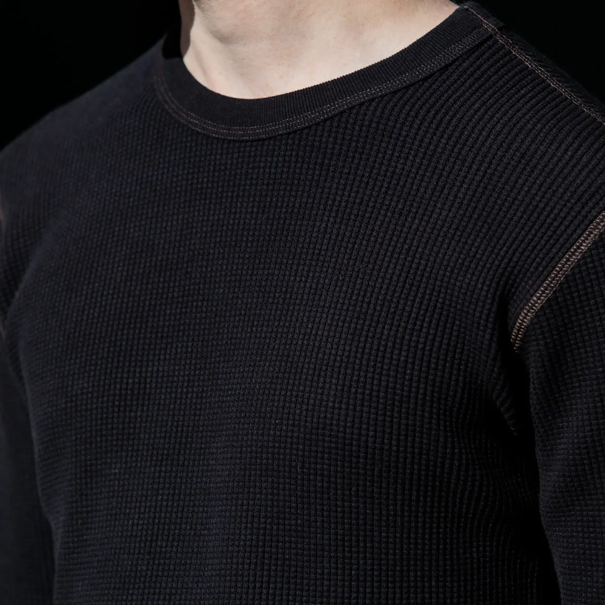 Joe McCoy Ball Park Long Sleeve Thermal Shirt - Black
