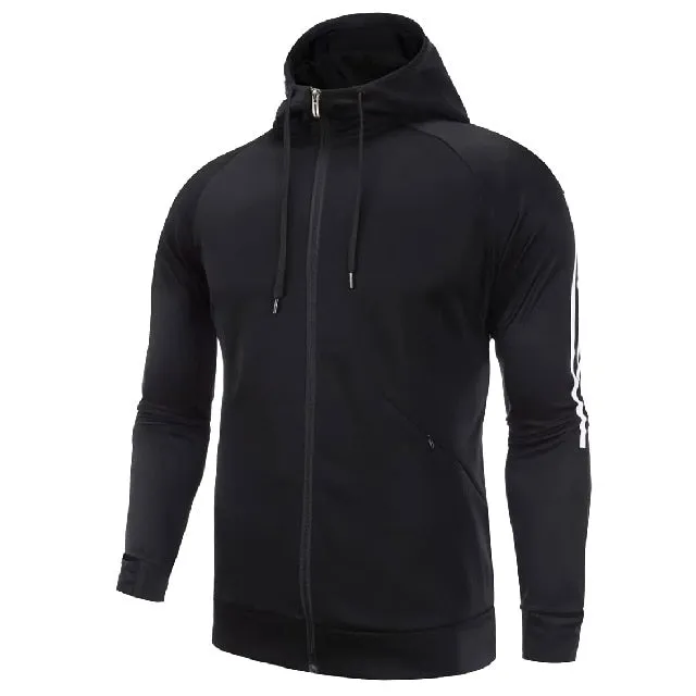 Long Sleeve Hooded Jacket Soccer Hoodie Running Jacket Adult Sports Training suit Sport Suit Autumn Winter Men Football Tracksuits