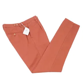 Luigi Borrelli Slim-Fit Cotton-Linen Pants