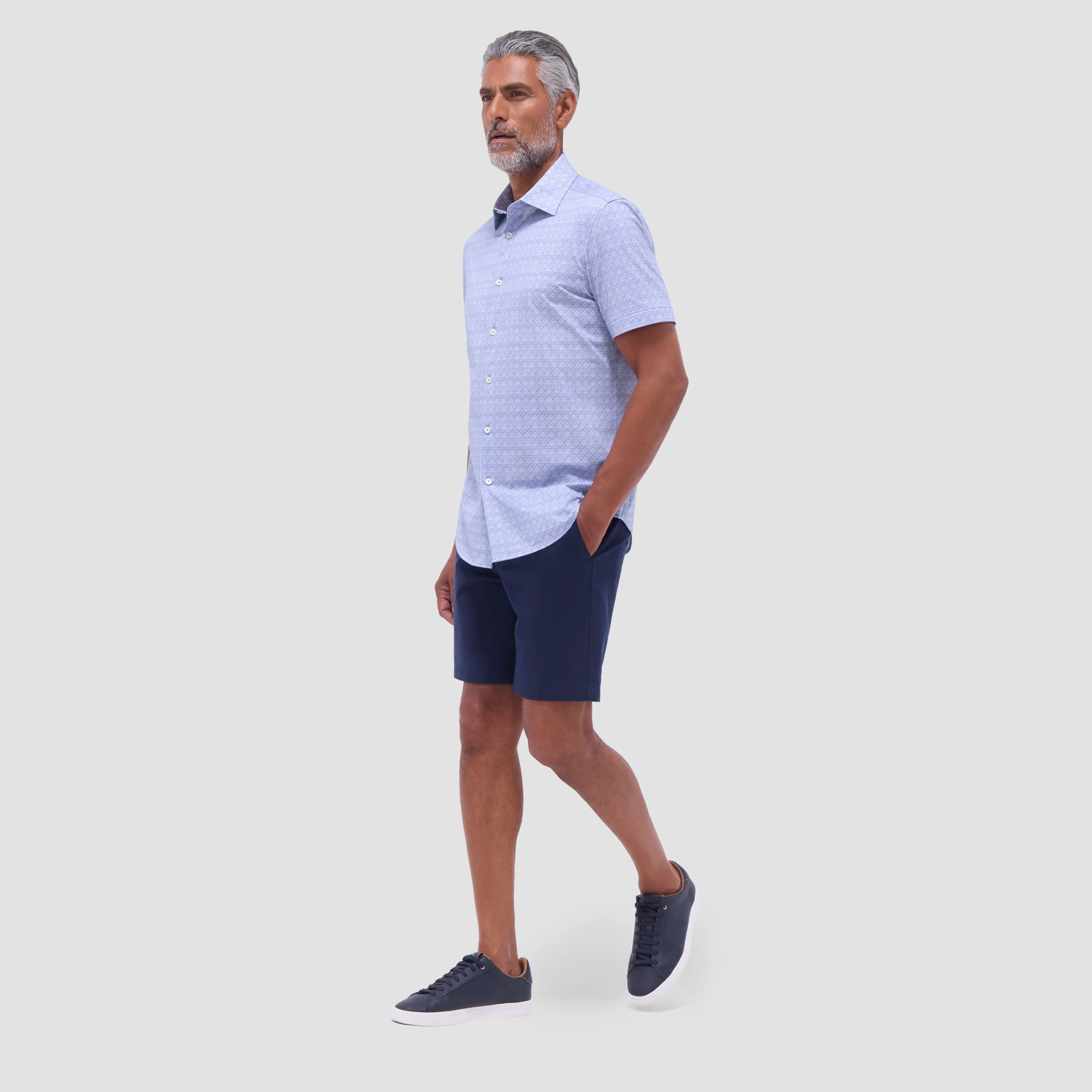 Miles Mosaic OoohCotton Short-Sleeve Shirt