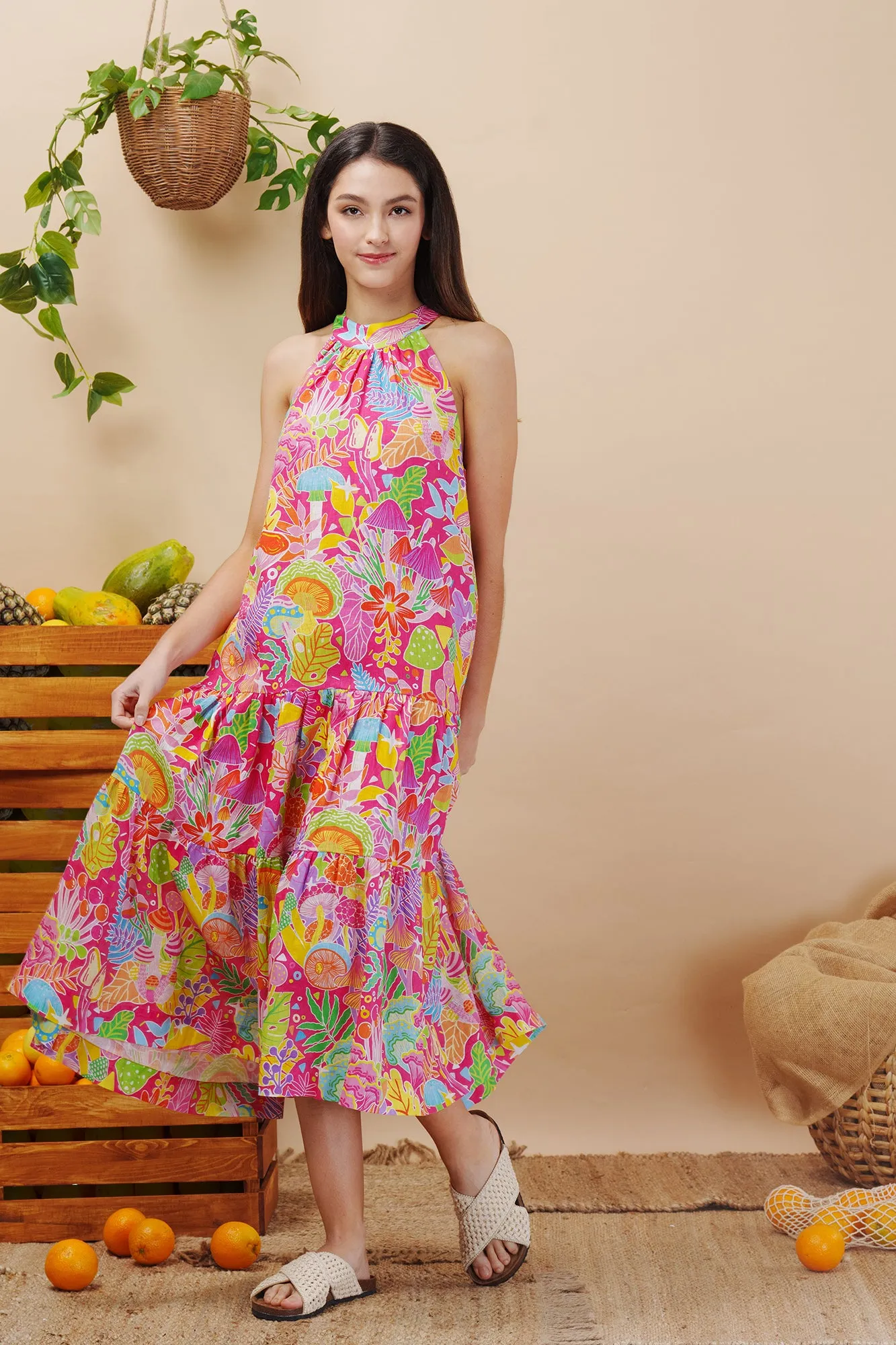 Mushroom Madness Maxi Dress