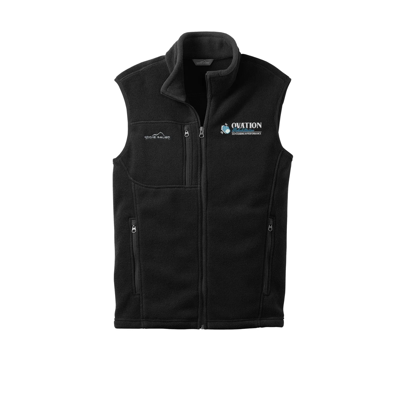 Ovation Rehabilitation - Eddie Bauer®  Fleece Vest Embroidery