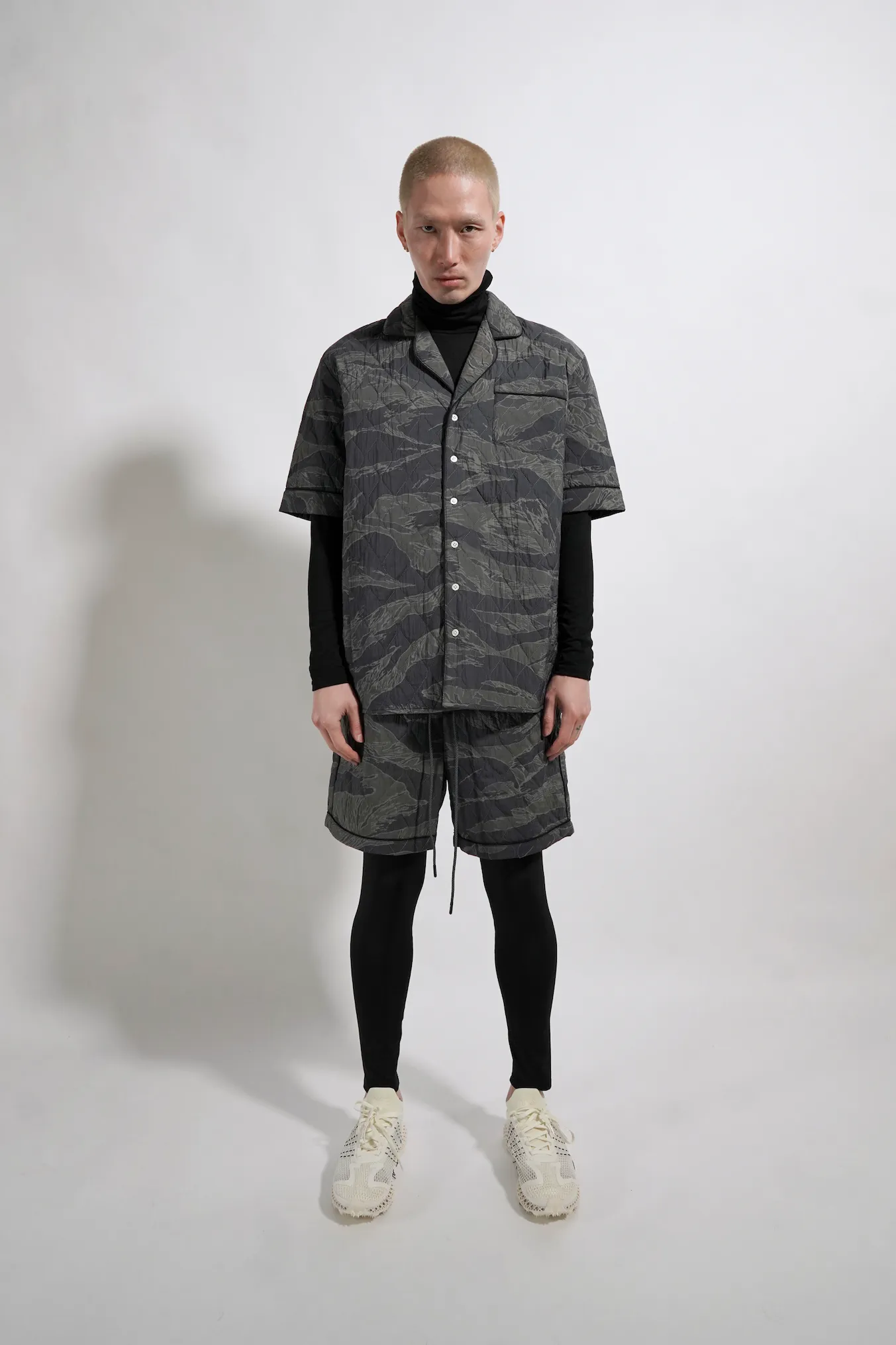 QUILTED CAMO SHORT