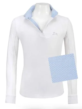 RJ Classics- Maddie Jr Show Shirt (Blue Dots)
