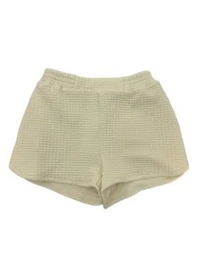 Sadie & Sage Tween Pastime Textured Terry Shorts Ivory AG172TW 5101
