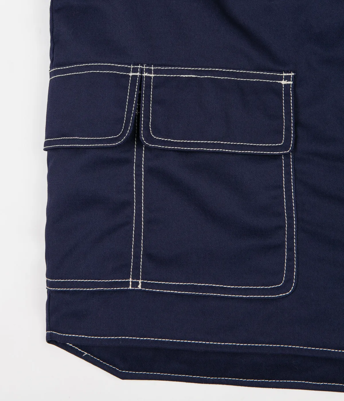 Stussy Poly Cotton Work Vest - Navy