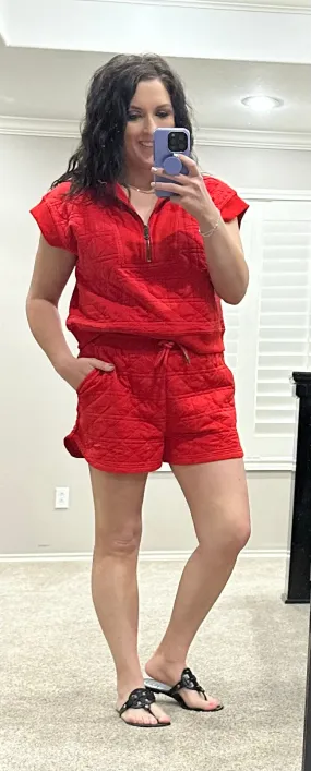 Textured Set - BLACK & RED
