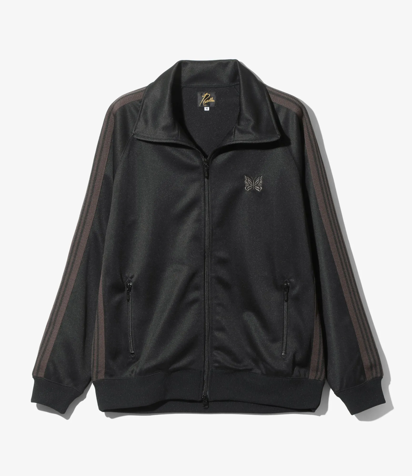 Track Jacket - Black - Poly Smooth
