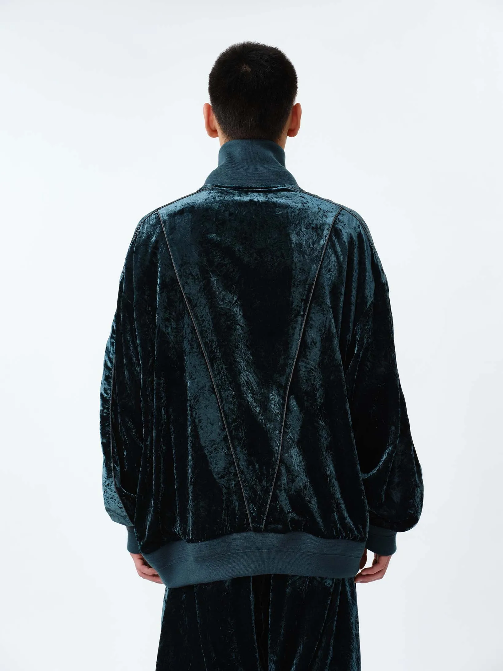 VELVET TRACK OVER JACKET .12【GREEN】