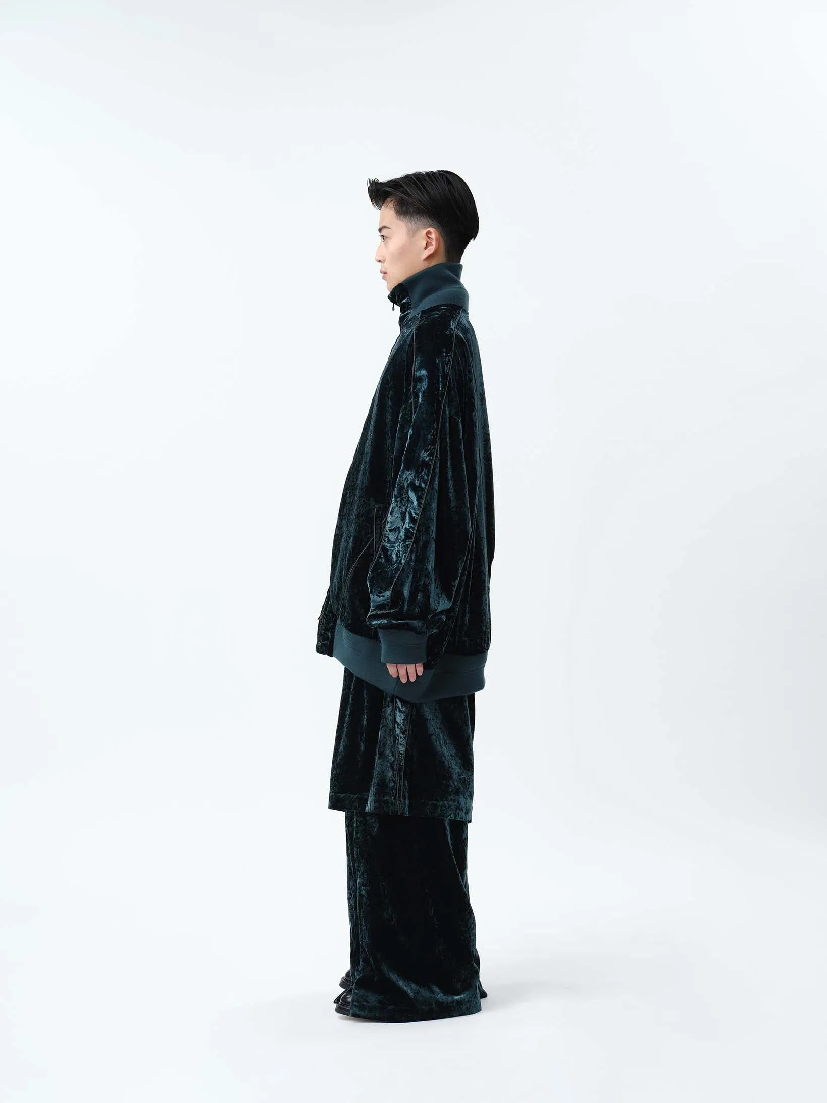 VELVET TRACK OVER JACKET .12【GREEN】