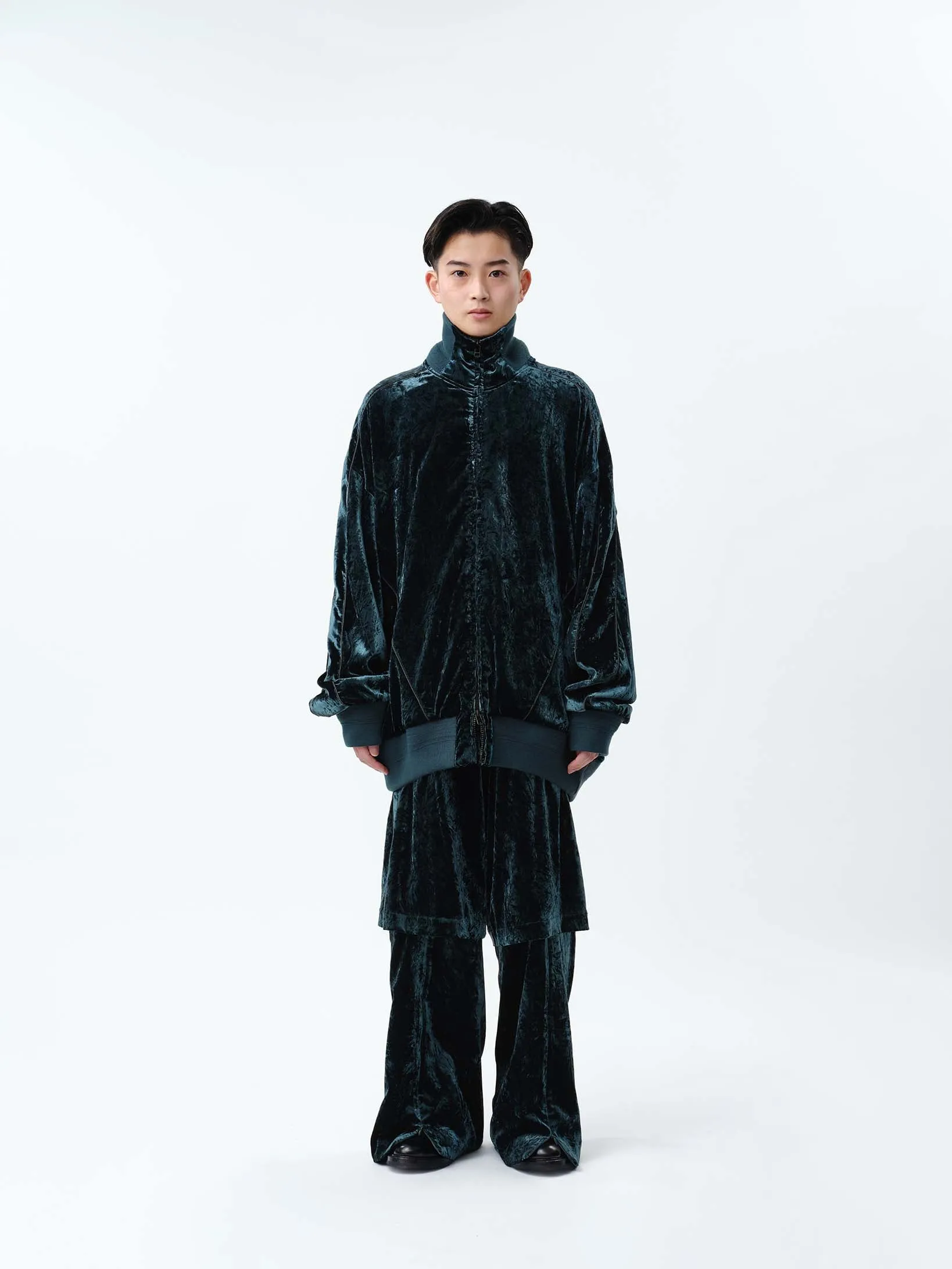 VELVET TRACK OVER JACKET .12【GREEN】